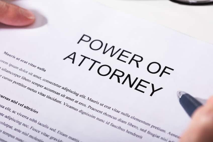 Image of a Power of Attorney document signifying the Importance of Power of Attorney